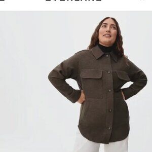 Everlane Brown Oversized Shirt Jacket Medium